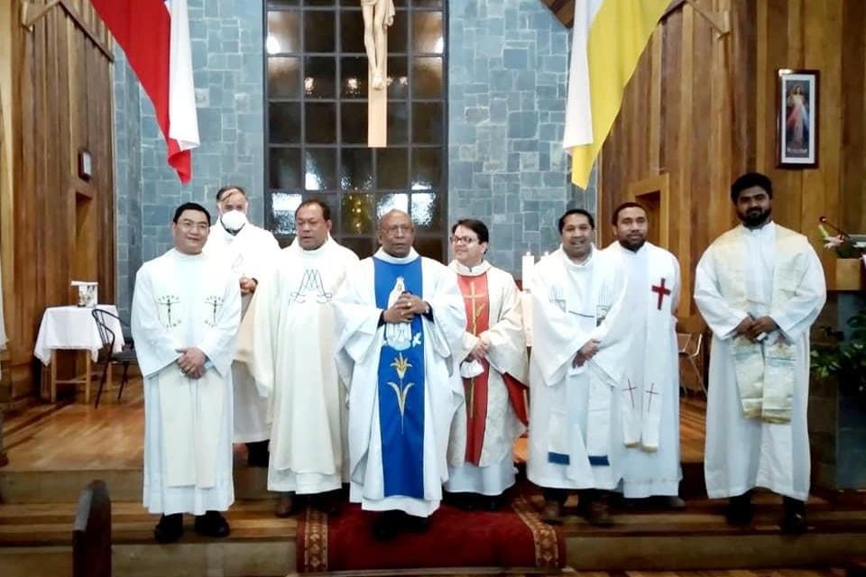 El P. Mathias Daton SVD celebró sus bodas de plata sacerdotales