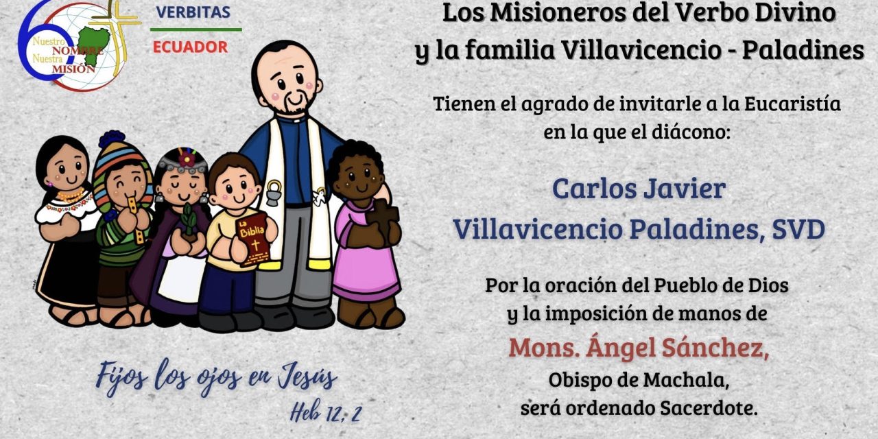 Ordenación sacerdotal de Carlos Villavicencio SVD